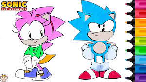 The coloring sheet features sonic, tails, knuckles the echidna, cream the rabbit, amy rose, silver the hedgehog and big the cat. Sonic The Hedgehog Coloring Book Pages Amy Rose Sega Genesis Playstation Rainbow Splash Youtube