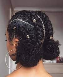 You can change them totally on the fly and they won't get in the way and spoil gowns with higher necks or collars. 25 Beautiful Natural Hairstyles You Can Wear Anywhere Beautifulhairst Natural Braided Hairstyles Black Natural Hairstyles Natural Hair Styles For Black Women