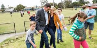 The family pictured together in 2018, when andrews won the 2018 state election. Victorian Premier Daniel Andrews Takes A Swipe At South Australia