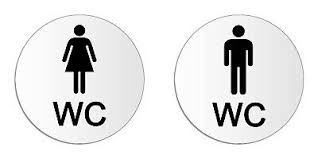 Das sind lustige tiere, menschen, einhörner, kuchen, kuchen, wolken, monster. Toilettenschild Wc Damen Herren Aus Aluminium 2er Set O 100 Mm Selbstklebend Ebay