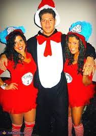 Thing 1 Thing 2 Cat In The Hat Halloween Costume Contest At Costume Works Com Halloween Costume Contest 3 Person Halloween Costume Cute Halloween Costumes