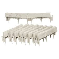 .edge garden border edging quick landscape edging resin lawn edge 20 pcs (green). Suncast Greystone Resin Lawn Edging Pack Of 10 Bse10tg Rona