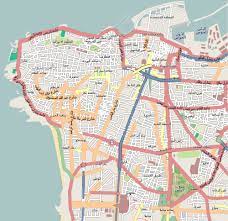 Beirut map wall art print, unframed beirut lebanon poster city map wall decor, street map office art. Large Detailed Road Map Of Central Part Of Beirut City Beirut Lebanon Asia Mapsland Maps Of The World