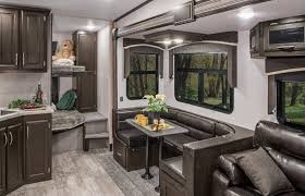 All features bath and a half bunk over cab bunkhouse front bath front bedroom front cargo deck front entertainment front kitchen front living kitchen island loft murphy bed outdoor. Top 5 Best Short Fifth Wheels Under 31 Feet Rvingplanet Blog