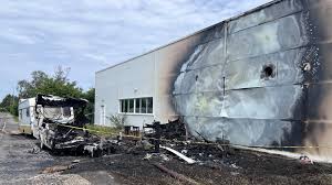 glastonbury tesco fire