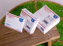 Instant Download Usps Priority Mail Box Miniature Diy Etsy In 2021 Diy Printables Templates Printable Free Free Stuff By Mail