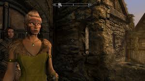 These wood elves are all male beggars and wear randomly determined farm clothes (7 variations) or a belted tunic, a pair of boots (4 variations), with a 50% chance for a hat (3 variations). Skyrim Wood Elf Aayla Luckstone Flickr