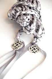 Gunmetal Gray Silver Celtic Knot Wedding Hand Fasting Binding Cord Divinity Braid Wedding Ceremony Celtic Knot Wedding Silver Celtic Knot Celtic Wedding
