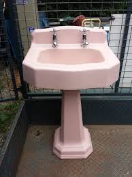 Pedestal Sink Vintage 50s Cast Iron Great Condition Vintage Bathroom Sinks Pedestal Sink Bathroom Pedestal Sink