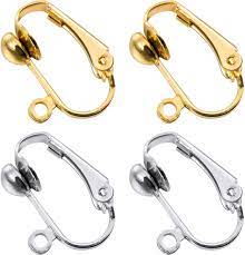Comes with 2 clip findings for 1 pair of earrings. Amazon Com Bememo 36 Pack Clip On Earring Converter With Easy Open Loop For Diy Earring And Turn Any Studs Or Pierced Into Clip On Gold And Silver
