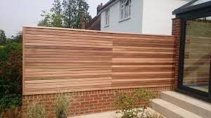 Modern Cedar Fencing Gallery Slatted Fence Panels Types Of Fences Fence Panels