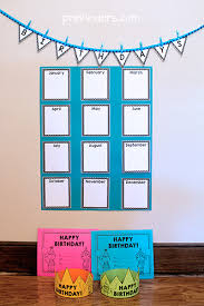 31 detailed free printable birthday chart for teachers