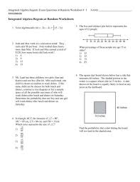 Easy to read topic summaries; Integrated Algebra Regents At Random Worksheets