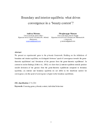 The gameplay itself is straightforward, just tap to move, but the puzzles keep getting. Pdf Boundary And Interior Equilibria What Drives Convergence In A A Beauty Contest Piergiuseppe Morone Academia Edu