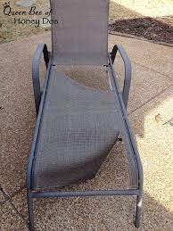 How To Repair Sling Chairs Chaises Outdoor Sling Chair Diy Patio Furniture Patio Chairs Makeover