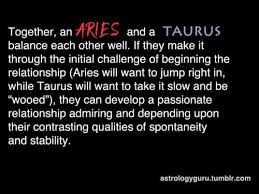 The Astrology Guru Aries Compatibility With Taurus