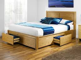 Opus Double Size Wooden Bed Frame With 4 Drawers Platzsparende Betten Holzbetten Designs Kleiner Schlafzimmer