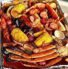 Spicy Seafood Bake N Eat Carolina Meat Fish Co Seafood Boil Recipes Boiled Food Seafood Bake