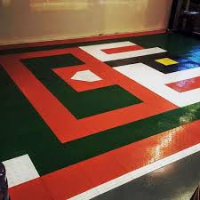 Create An Unique Garage Floor By Mixing And Matching Garage Tiles Together Our Turbo Garage Floor Tiles A Garage Floor Tiles Martial Arts Mats Rubber Flooring