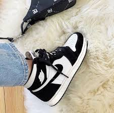 Black And White Jordan 1 High Twist Pin On Footwear