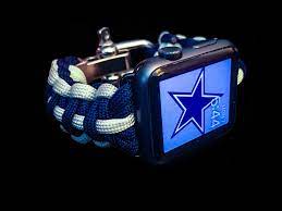 Apple Watch Dallas Cowboys Paracord Band 42mm And 38mm Stainless Adjustable Clasp Milspec Cord Nfl The Boys America S Team Nfc East Apple Watch Nfc East Apple Watch Bands