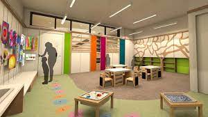 Fabulous And Innovative Classroom Flooring Ideas With Minimalist Wooden Furniture Classroom Interior Design Classes Interior Design School Classroom Interior