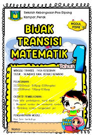 Modul Pdpr 2 0 Bijak Transisi Matematik Tahun 1 Tajuk Numerasi Awal Cikgu Mohd Fadli Salleh Online