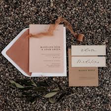 Blush Tan Modern Invitation Suite By Seek Paper Co Wedding Invitations Boho Wedding Invitations Wedding Invitations Diy
