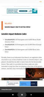 Reward will be sent to your inbox. Free Redeem Codes Genshin Impact