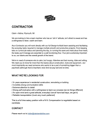 Clark and Aldine - WE ARE HIRING! Currently in search of a Contractor to  join our crew. If you or someone you know has a background in construction,  knows their way around