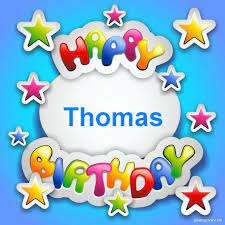 Happy Birthday Thomas Jpg 883 883 Auguri Di Buon Compleanno Buon Compleanno Buon Onomastico