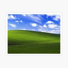 It is a virtually unedited photograph of a green hill and blue sky with clouds in the los carneros american viticultural. Bliss Windows Xp Wallpaper Poster By Carrotcakes Redbubble