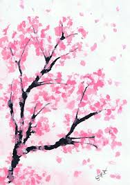 The cherry blossom tree is indigenous to japan korea and china but it is also now found in many a number of other countries including the united states of america where a national cherry blossom if you haven't seen one yet, pour your excitement over learning how to draw cherry blossom tree. Pin By Lee Cristina On Sakuras W ãƒŽ Tree Cherry Blossom Drawing Cherry Blossom Art Cherry Blossom Painting