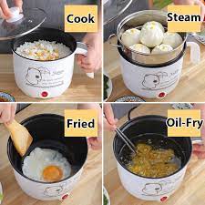 Cara masak mee hon singapore sedap dan cepat guna pressure cooker jer! 1 8 L Periuk Memasak Elektrik Pelbagai Guna Electric Pot Mini Rice Cooker With Steamer Free Malaysia 3 Pin Cable Shopee Malaysia
