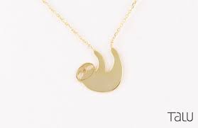 Free Xpress Usa Eugold Slothsloth Necklacehanging Etsy Sloth Necklace Trendy Necklaces Solid Gold Chains