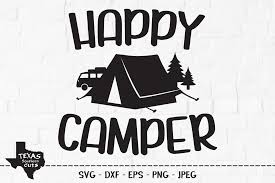 It is your responsibility to ensure that these files are compatible. Happy Camper Camping Shirt Design Graphic By Texassoutherncuts Creative Fabrica