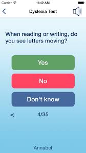 The dyslexia test will help you check whether you have higher chances or lower chances. Dyslexia Test Tips Review Educational App Store