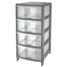 Tour De Rangement 4 Tiroirs Graphite Carrefour Home La Tour De Rangement A Prix Carrefour