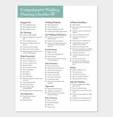 If you'd like to download a printable version of our wedding planning checklist, click here! 29 Wedding Checklist Templates Free For Word Excel Pdf