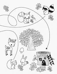 Free, printable coloring pages for adults that are not only fun but extremely relaxing. Woodland Creatures Coloring Pages Coloring Home