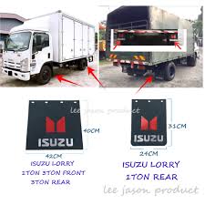 Isuzu trucks are full with features that optimized powerful performance, comfortable driving experience, high safety factor and fuel efficiency. Pvc Mudflaps For Isuzu Lorry 1ton 3ton Front Rear 1pc Price Shopee Malaysia