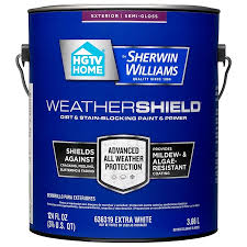 Siding stains a quality siding stain is necessary to protect your wood home. Hgtv Home By Sherwin Williams Weathershield Semi Gloss Exterior Paint 1 Gallon In The Exterior Paint Department At Lowes Com