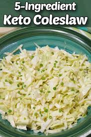 In a separate medium bowl, combine the cabbage slaw mix, green onions, and cilantro. Easy Keto Coleslaw Recipe 5 Ingredients Low Carb Yum