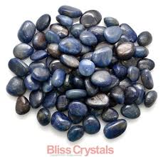 1 Blue Sapphire Tumbled Stone Bag Size Small Corundum Etsy Tumbled Stones Bliss Crystals Crystals