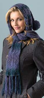 Free Knitting Pattern For Hooded Lace Scarf Scarf Knitting Patterns Crochet Scarves Hooded Scarf Pattern