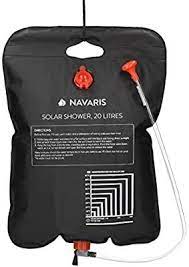 Amazon Com Navaris Solar Shower Bag 5 Us Liquid Gallons 20l Solar Heating Camping Shower Bag With Shower Head Solar Shower Camping Shower Solar Heating