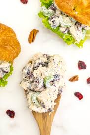 Sprinkle blue cheese over top. Cranberry Chicken Salad With Pecans For Sandwiches