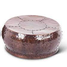 Even a simple round copper coffee table can change the atmosphere of a modern interior in shades of gray, especially if you play on contrasts of we have the world class source for modern tables. Round Antique Copper Coffee Table Kirklands