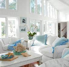 26 Small Cozy Beach Cottage Style Living Room Interior Design Decor Ideas Cottage Style Living Room Beach Cottage Style Living Room Coastal Decorating Living Room