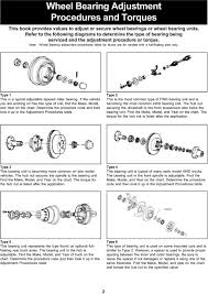 Form October Torque Specification Guide Front And Rear